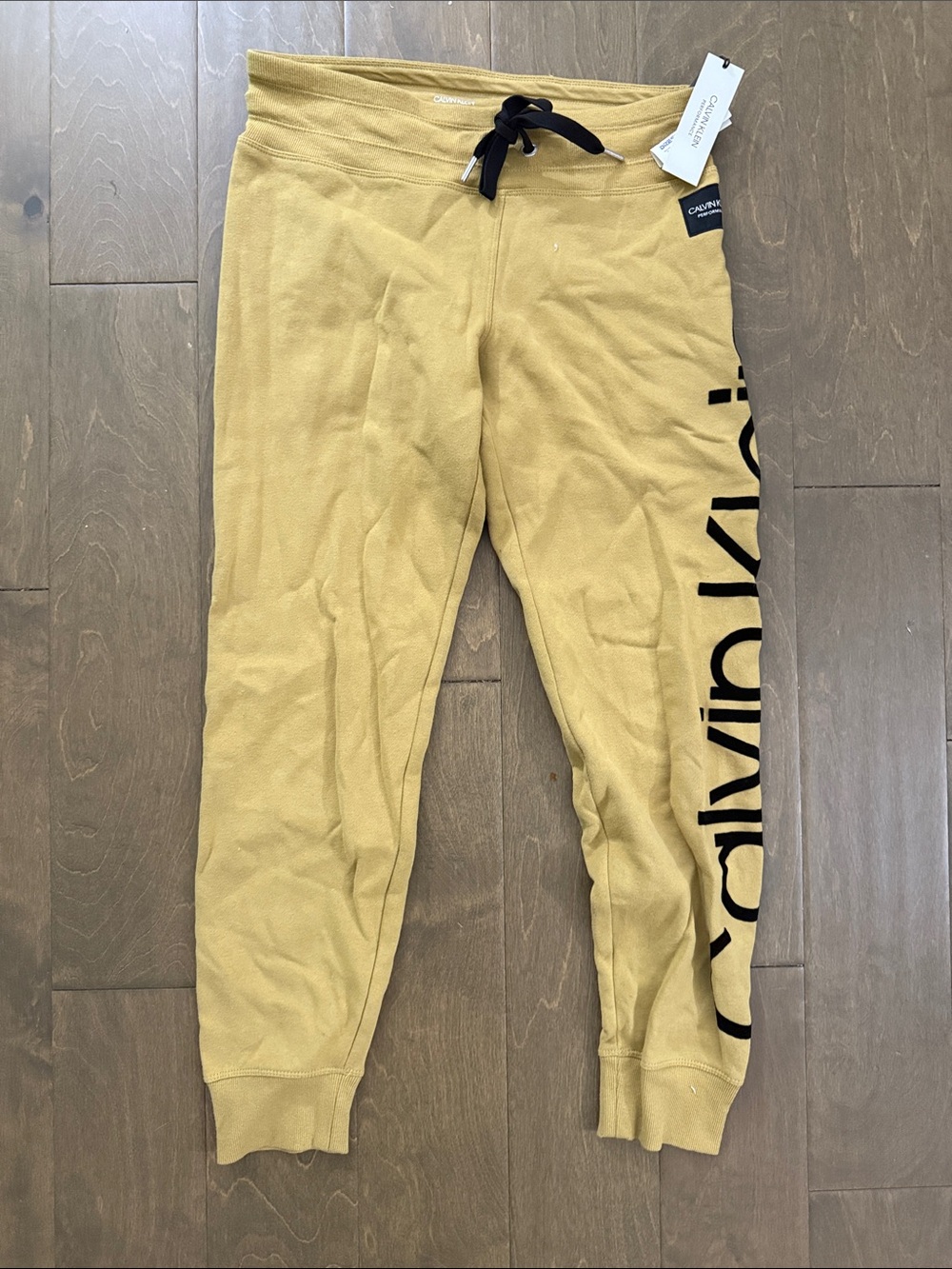 Calvin Klein Kids Mustard Logo Sweat Joggers